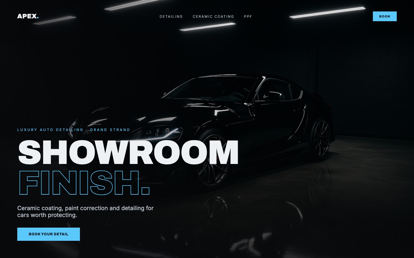 Auto detailing example design