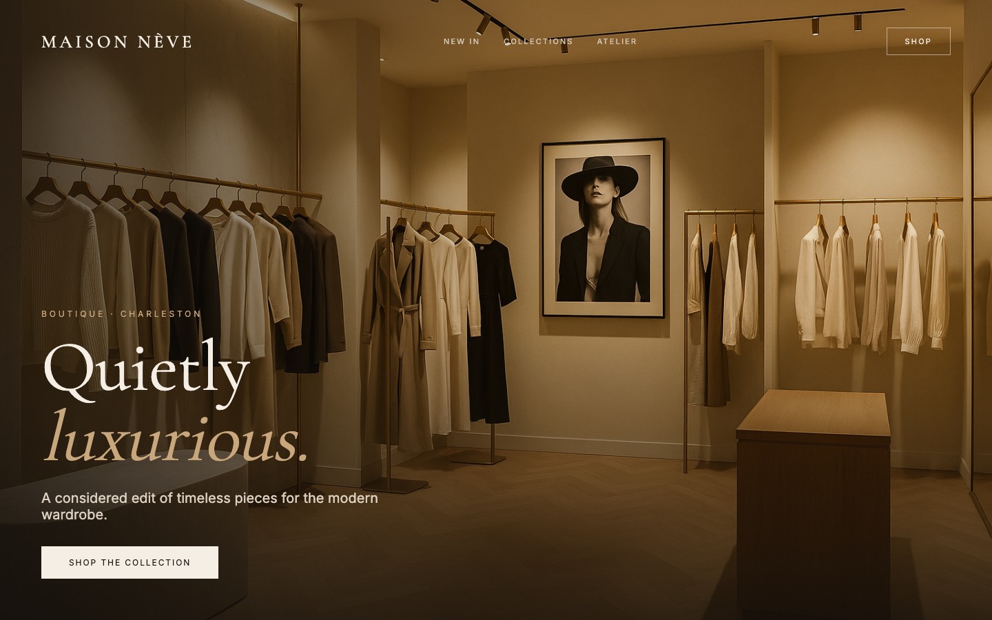 Boutique retail example design